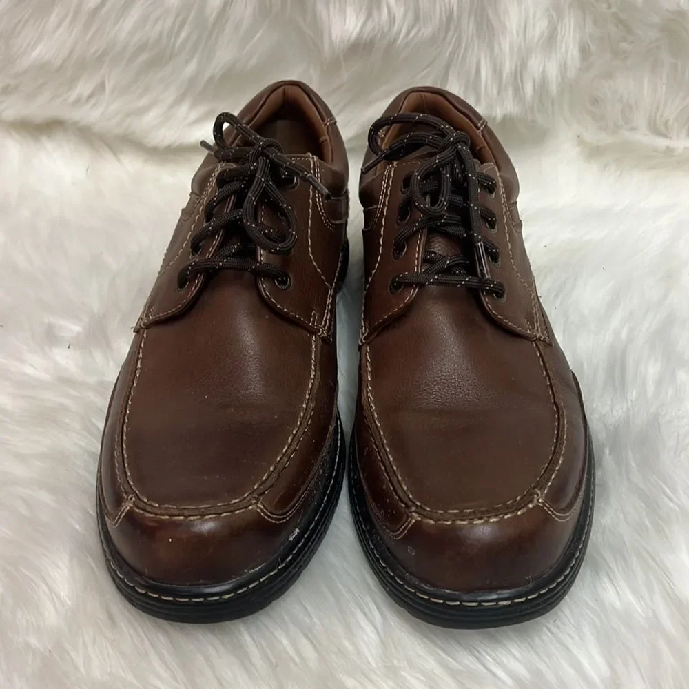 Johnston & Murphy Colvard Moc Toe XC4 Mahogany Leather Loafer‎ Size 9 B27